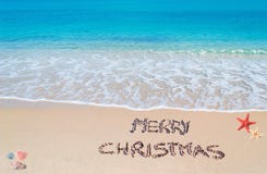Merry Sandy Christmas Royalty Free Stock Image Merry Sandy Christmas Royalty Free Stock Image