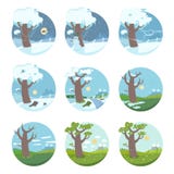 Meses del año ilustración del vector Meses del año ilustración del vector