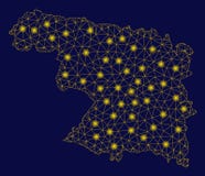 Mesh Network Zamora Province Map jaune avec les taches instantan?es illustration de vecteur Mesh Network Zamora Province Map jaune avec les taches instantan?es illustration de vecteur