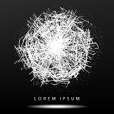 Mesh Sphere tordu lumineux par 3d abstrait Signe au néon Technologie futuriste HUD Element Élégant détruit B Image libre de droits Mesh Sphere tordu lumineux par 3d abstrait Signe au néon Technologie futuriste HUD Element Élégant détruit B Image libre de droits