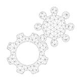 Mesh Vector Gears Icon illustration libre de droits Mesh Vector Gears Icon illustration libre de droits