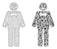 Polygonal Network Mesh Sad Man and Mosaic Icon vector illustration Polygonal Network Mesh Sad Man and Mosaic Icon vector illustration