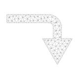 Mesh Vector Turn Down Icon royalty-vrije illustratie Mesh Vector Turn Down Icon royalty-vrije illustratie
