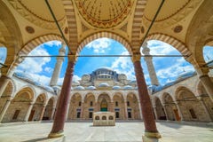 Mesquita de Suleymaniye em Istambul, Turquia foto de stock Mesquita de Suleymaniye em Istambul, Turquia foto de stock