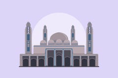Mesquita grande Lahore - Paquistão da cidade de Bahria ilustração do vetor Mesquita grande Lahore - Paquistão da cidade de Bahria ilustração do vetor