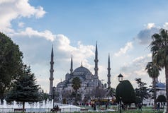 Mesquita ou Sultan Ahmed Mosque Turkish azul: Sultan Ahmet Camii em Istambul, Turquia foto de stock Mesquita ou Sultan Ahmed Mosque Turkish azul: Sultan Ahmet Camii em Istambul, Turquia foto de stock