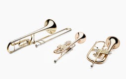 Messingsinstrumenten royalty-vrije stock afbeelding Messingsinstrumenten royalty-vrije stock afbeelding