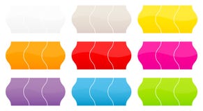 Messo di nove colori differenti dei prezzi da pagare illustrazione vettoriale Messo di nove colori differenti dei prezzi da pagare illustrazione vettoriale