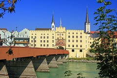 Mesón de Wasserburg, Baviera fotografía de archivo Mesón de Wasserburg, Baviera fotografía de archivo