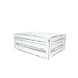 Met de hand gemaakt houten krat, doos - sjofele elegant geïsoleerd op witte achtergrond stock fotografie Met de hand gemaakt houten krat, doos - sjofele elegant geïsoleerd op witte achtergrond stock fotografie