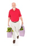 met en sac l'aîné réutilisable d'épicerie images stock met en sac l'aîné réutilisable d'épicerie images stock