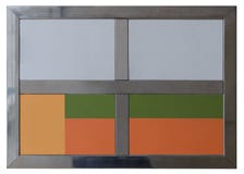Metal frame for tex isolated on a white background stock image Metal frame for tex isolated on a white background stock image