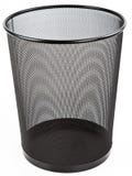 Metal Mesh Black Wastebasket Trash Can Stock Photo Metal Mesh Black Wastebasket Trash Can Stock Photo