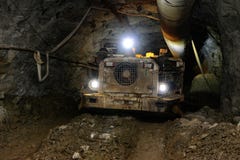 Metal Ore Mechanical Transportation Royalty Free Stock Photography