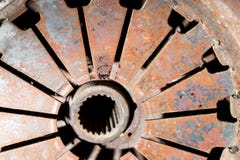 Metal oxidado velho como o fundo imagem de stock Metal oxidado velho como o fundo imagem de stock