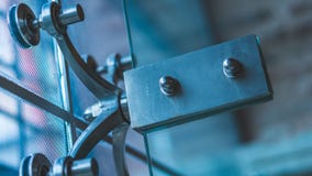 Metal Sign Board On Glass Photo stock photography Metal Sign Board On Glass Photo stock photography