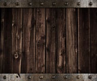 Metal and wooden medieval background