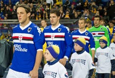 Metalist Kharkiv versus Sampdoria Genua stock foto Metalist Kharkiv versus Sampdoria Genua stock foto