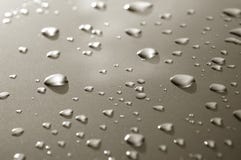 Metallic Raindrops Royalty Free Stock Photo