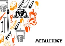 Metallurgical background design. Stock Images Metallurgical background design. Stock Images