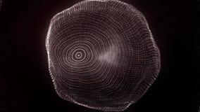 Metamorphose of amorphous shape from dots and lines, abstract animation of future shape. A morphing spherical swarm of stock illustration Metamorphose of amorphous shape from dots and lines, abstract animation of future shape. A morphing spherical swarm of stock illustration