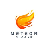 Meteorowy logo projekt gotowy używać dla twój firmy ilustracja wektor Meteorowy logo projekt gotowy używać dla twój firmy ilustracja wektor