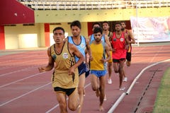 5000 meter lopp Royaltyfri Bild