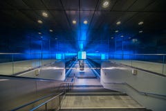 Metro HafenCity U-Bahn Hamburg-Perspektive stockbild Metro HafenCity U-Bahn Hamburg-Perspektive stockbild