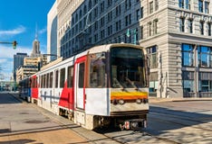 Metro poręcz na głównej ulicie w bizonie, Nowy Jork Fotografia Stock Metro poręcz na głównej ulicie w bizonie, Nowy Jork Fotografia Stock