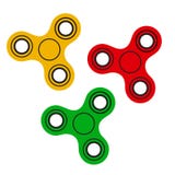 Metta dei filatori di irrequietezza della mano Illustrazione di vettore royalty illustrazione gratis Metta dei filatori di irrequietezza della mano Illustrazione di vettore royalty illustrazione gratis