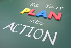 Mettez votre plan dans l'action image stock Mettez votre plan dans l'action image stock
