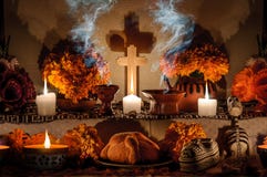 Mexican day of the dead altar (Dia de Muertos) Stock Image Mexican day of the dead altar (Dia de Muertos) Stock Image