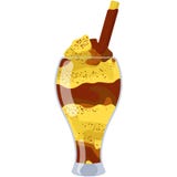 Mangonada Fruit Drink Illustration royalty free illustration Mangonada Fruit Drink Illustration royalty free illustration