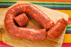 Mexicana de Longaniza, salsicha de carne de porco tradicional em México, alimento mexicano fotos de stock royalty free Mexicana de Longaniza, salsicha de carne de porco tradicional em México, alimento mexicano fotos de stock royalty free