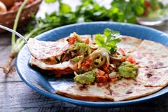 Mexicansk kokkonstquesadilla royaltyfria foton Mexicansk kokkonstquesadilla royaltyfria foton