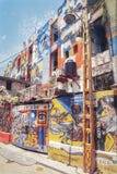 Beautiful street art graffiti. Urban Contemporary Culture in the streets of mexico. royalty free stock images Beautiful street art graffiti. Urban Contemporary Culture in the streets of mexico. royalty free stock images