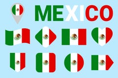 Mexiko-Flaggen-Vektor-Satz Sammlung der mexikanischen Flaggen Netz, Sportseiten, Staatsangehöriger, Reise, geographisch, patrioti stock abbildung Mexiko-Flaggen-Vektor-Satz Sammlung der mexikanischen Flaggen Netz, Sportseiten, Staatsangehöriger, Reise, geographisch, patrioti stock abbildung
