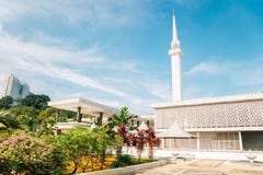 Mezquita de Masjid Negara en Kuala Lumpur, Malasia imagen de archivo Mezquita de Masjid Negara en Kuala Lumpur, Malasia imagen de archivo
