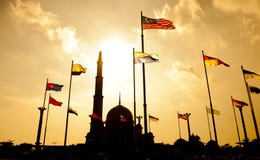 Mezquita Malasia de Putra imágenes de archivo libres de regalías Mezquita Malasia de Putra imágenes de archivo libres de regalías