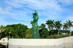 Miami Beach, FL, Etats-Unis - 10 janvier 2014 : Le mémorial d'holocauste dans Miami Beach, la Floride Image stock Miami Beach, FL, Etats-Unis - 10 janvier 2014 : Le mémorial d'holocauste dans Miami Beach, la Floride Image stock