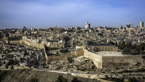 miasta zewnętrznie Jerusalem minaretowa stara ściana zdjęcia stock miasta zewnętrznie Jerusalem minaretowa stara ściana zdjęcia stock