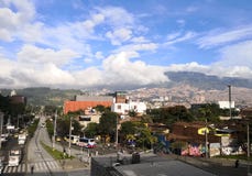 Miasto Medellin, Antioquia, Kolumbia obraz royalty free Miasto Medellin, Antioquia, Kolumbia obraz royalty free