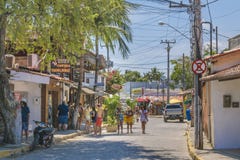 Miastowa dzień scena przy Porto Galinhas, Brazylia Obraz Stock Miastowa dzień scena przy Porto Galinhas, Brazylia Obraz Stock