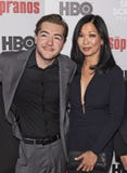 Michael Gandolfini & Deborah Lin przy dyszkanta spotkaniem zdjęcia stock Michael Gandolfini & Deborah Lin przy dyszkanta spotkaniem zdjęcia stock