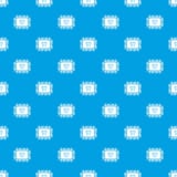 Micro microchip pattern vector seamless blue vector illustration Micro microchip pattern vector seamless blue vector illustration