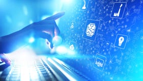 Microchip, artificial intelligence, automation and internet of things IOT, Digital integration. technology concept. stock image Microchip, artificial intelligence, automation and internet of things IOT, Digital integration. technology concept. stock image