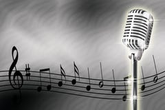 Microphone And Musical Notes Royalty Free Stock Photos Microphone And Musical Notes Royalty Free Stock Photos