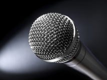 Microphone On Stage Stock Image