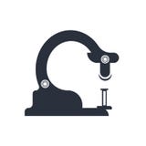 Microscope tool icon vector sign and symbol isolated on white background, Microscope tool logo concept royalty free illustration Microscope tool icon vector sign and symbol isolated on white background, Microscope tool logo concept royalty free illustration