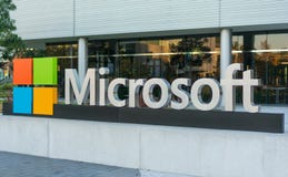 Microsoft korporacyjny budynek w Silikonowej dolinie obraz royalty free Microsoft korporacyjny budynek w Silikonowej dolinie obraz royalty free